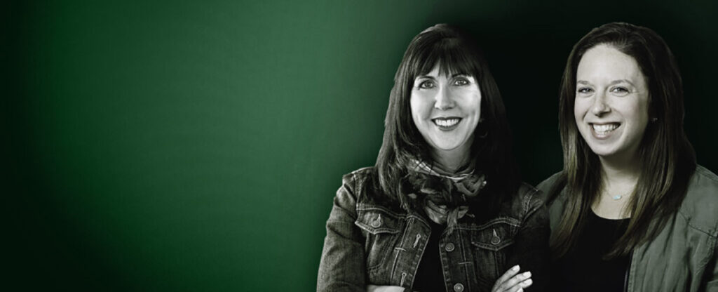 Christine Congdon (Editor 360 Magazine & Director, Global Research Communications, Steelcase) and Rebecca Charbauski (Brand Communications Project Leader, Steelcase)