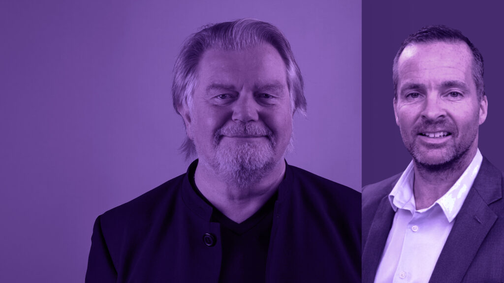 Graeme Harrison of Bluesound Professional and Marcus Rose of Valeo technology