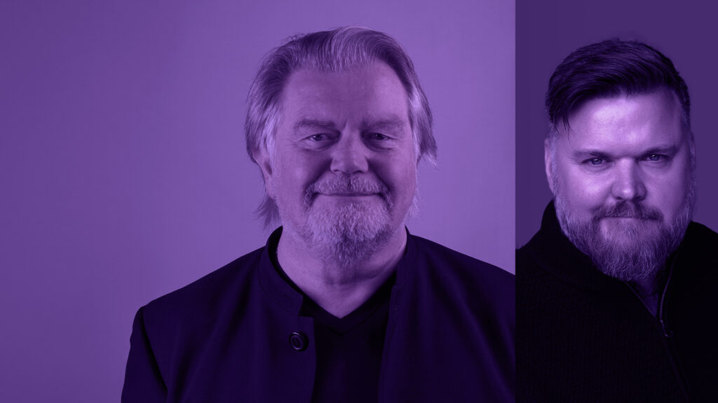 Graeme Harrison of Bluesound Professional and Scott Simpson of AVI-SPL